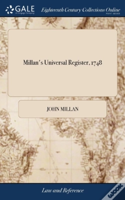 Capa do artigo Millan'S Universal Register, 1748: Conta