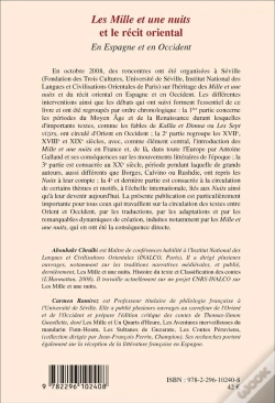Capa do artigo Mille Et Une Nuits Et Le Récit Oriental ; En Espagne Et En Occident