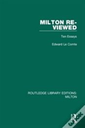 Capa do artigo Milton Re-Viewed