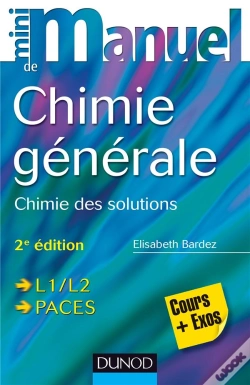 Capa do artigo Mini Manuel De Chimie Generale - 2e Edition - Chimie Des Solutions