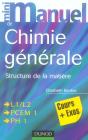 Mini Manuel; De Chimie Générale ; Structure De La Matière - Preview