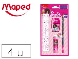 Capa do artigo Mini set of Maped Barbie stationery, 4 pieces.