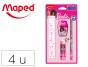 Mini set of Maped Barbie stationery, 4 pieces. - Preview