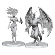 Capa do artigo Miniatura Pathfinder Deep Cuts Unpainted Miniatures Gargoyle & Shae