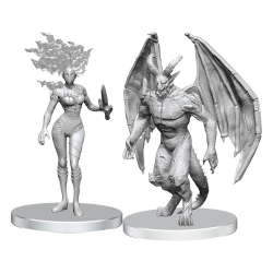 Capa do artigo Miniatura Pathfinder Deep Cuts Unpainted Miniatures Gargoyle & Shae