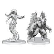 Capa do artigo Miniatura Pathfinder Deep Unpainted Miniatures Gylou (Handmaiden Devil) & Ferrugon