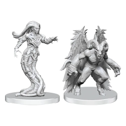 Capa do artigo Miniatura Pathfinder Deep Unpainted Miniatures Gylou (Handmaiden Devil) & Ferrugon