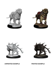 Capa do artigo Miniaturas Dungeons & Dragons Nolzur’s Marvelous Miniatures Mastiff and Shadow Mastiff