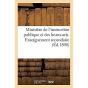 Ministere De L'Instruction Publique Et Des Beaux-Arts. Enseignement Secondaire - Preview
