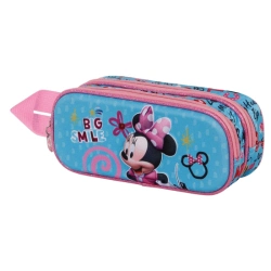Capa do artigo Minnie Mouse Big Smile Estojo Duplo 3D, Azul