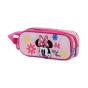 Minnie Mouse Floral Estojo Duplo 3D, Rosa - Preview