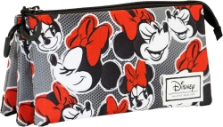 Capa do artigo Minnie Mouse Lashes Estojo Triplo FAN, Vermelha