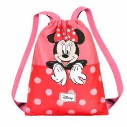 Capa do artigo Minnie Mouse Lean Saco de Cordão Joy, Vermelha