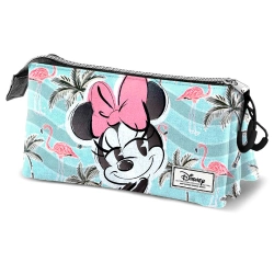 Capa do artigo Minnie Mouse Tropic Estojo Triplo HS, Turquesa