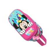 Capa do artigo Minnie Mouse Wishful Estojo Duplo 3D, Azul