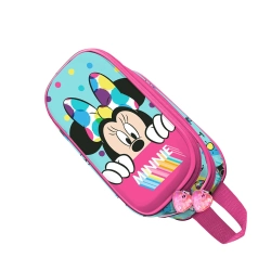 Capa do artigo Minnie Mouse Wishful Estojo Duplo 3D, Azul