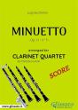 Minuetto - Clarinet Quartet Score - Preview