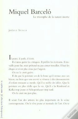 Capa do artigo Miquel Barceló : Le Triomphe De La Nature Morte