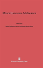 Miscellaneous Addresses - Preview