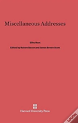 Capa do artigo Miscellaneous Addresses