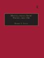 Miscellaneous Short Poetry, 1641-1700 - Preview