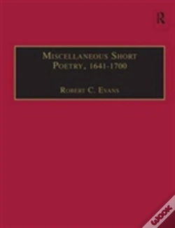 Capa do artigo Miscellaneous Short Poetry, 1641â€“1700