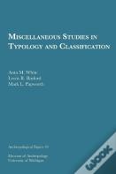 Miscellaneous Studies In Typology And Classification
