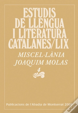 Capa do artigo Miscel·Lània Joaquim Molas, 4