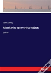 Capa do artigo Miscellanies Upon Various Subjects
