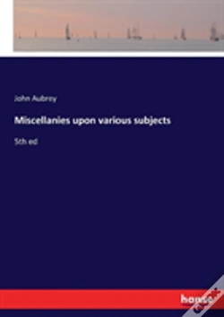 Capa do artigo Miscellanies Upon Various Subjects