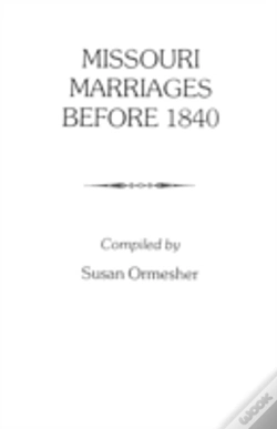 Capa do artigo Missouri Marriages Before 1840