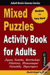 Capa do artigo Mixed Puzzles Activity Book For Adults