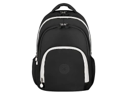 Capa do artigo Antartik multi-pocket school backpack, black color.