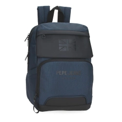 Capa do artigo Mochila P/Portátil 13,3'' E Tablet 12'' Pepe Jeans Bromley 24 Azul Adaptável A Trolley 420070203034