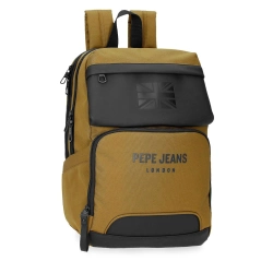 Capa do artigo Mochila P/Portátil 13,3'' E Tablet 12'' Pepe Jeans Bromley 24 Ocre Adaptável A Trolley 420070203064