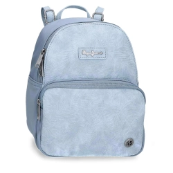Capa do artigo Mochila P/Portátil 15'' E Tablet 12'' Pepe Jeans Jana Azul Adaptável A Trolley 420112270033