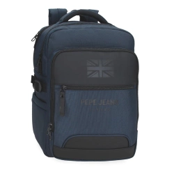 Capa do artigo Mochila P/Portátil 15,6'' E Tablet 12'' Pepe Jeans Bromley 24 Azul Adaptável A Trolley 420070211034