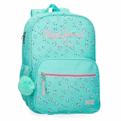 Capa do artigo Mochila Pepe Jeans Nora Turquesa 39X30X12Cm Adaptável A Trolley 410106235055