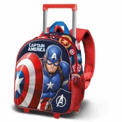 Capa do artigo Mochila Trolley Marvel Capitão America Patriot 3D 2025 34X26X13Cm 08459