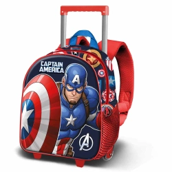 Capa do artigo Mochila Trolley Marvel Capitão America Patriot 3D 2025 34X26X13Cm 08459