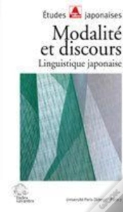 Capa do artigo Modalité Et Discours ; Linguistique Japonaise