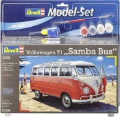 Capa do artigo Model Kit Revell VW T1 Samba Bus Set Scale 1:24