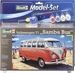 Capa do artigo Model Kit Revell VW T1 Samba Bus Set Scale 1:24