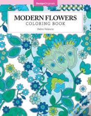 Modern Flowers Coloring Book