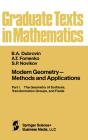 Modern Geometry - Methods And Applications - Preview
