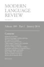 Modern Language Review (109:1) January 2014 - Preview