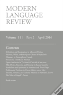 Capa do artigo Modern Language Review (111