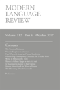 Modern Language Review (112 - Preview