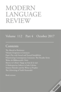 Capa do artigo Modern Language Review (112