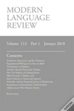 Capa do artigo Modern Language Review (113